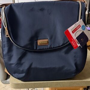 Skip Hop Midnight Blue Bag with Gold Details